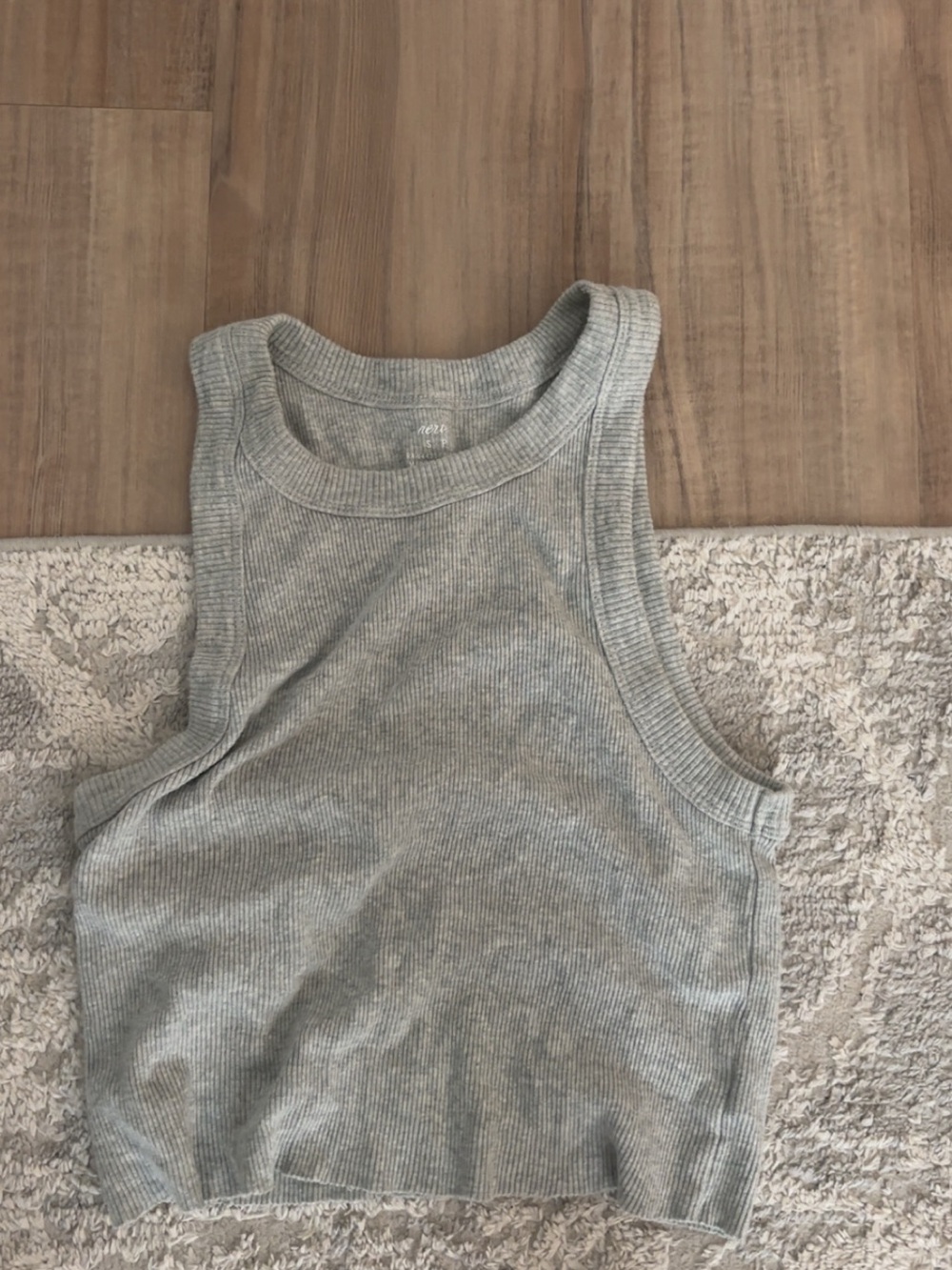 Aerie Women's Grey Ribbed Tank Top size small